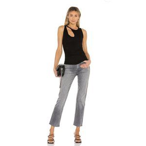 n: philanthropy Marlin Ribbed Tank in Black cat Size SMALL